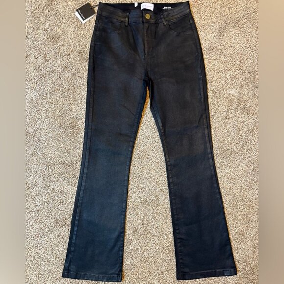 NEW Lola Jeans-Billie High-Rise Bootcut Black Coated Stretch Denim Women's 30 - Picture 6 of 12